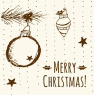 Christmas Hand Drawn Composition