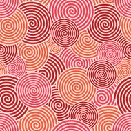 Vector modern red spiral seamless background