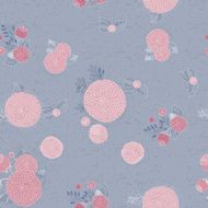 Seamless texture with asters N4