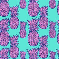 Pineapple pattern - vector