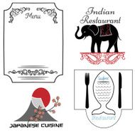 set of decorative design elements N3