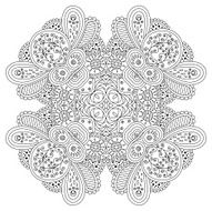 Black And White Mandala N3