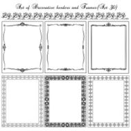 Set of Vintage ornamental frames N2
