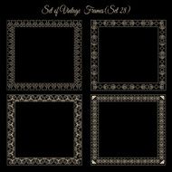 Set of decorative borders N3