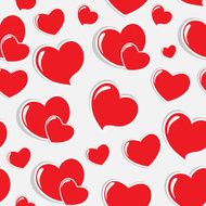 Heart love seamless pattern background Vector illustration N2