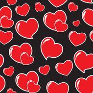 Heart love seamless pattern background Vector illustration N3