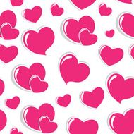 Heart love seamless pattern background Vector illustration N5