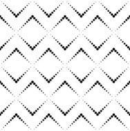 Black and white geometric seamless pattern with circle N5