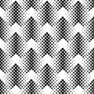 Black and white geometric seamless pattern with circle N7