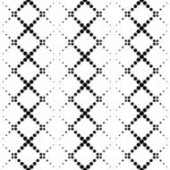 Black and white geometric seamless pattern with circle N8