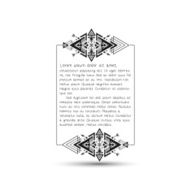 Citation text box tribal style frame with place for your
