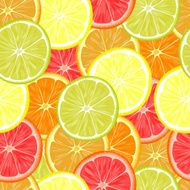 Repeating seamless pattern of different citruses N3
