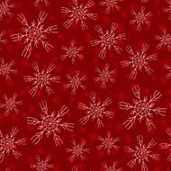 seamless abstract red Christmas background with snowflakes N7