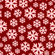 seamless abstract red Christmas background with snowflakes N11