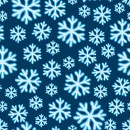Blue snowflakes on blue background seamless pattern N3