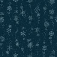 snowflakes on a dark blue background