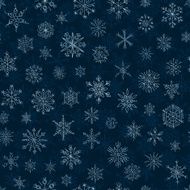 snowflakes on a dark blue background N4