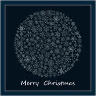 Christmas ball of snowflakes