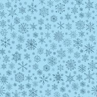 snowflakes on blue background