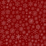 snowflakes on a red background