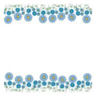 blue daisy vector illustration