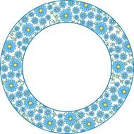 blue daisy vector illustration N2