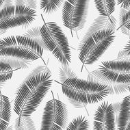 Palm Leaf Vector Seamless Pattern Background Illustration