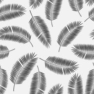Palm Leaf Vector Seamless Pattern Background Illustration N2