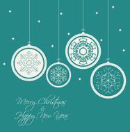 Abstract Christmas and New Year Background Vector Illustration N2