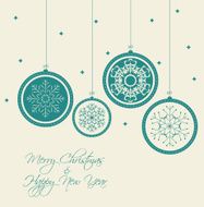 Abstract Christmas and New Year Background Vector Illustration N3