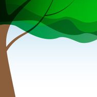 Beautuful Tree Background Vector Illustration N2