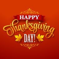 Typographic Thanksgiving Design Vector illustration N2