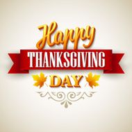 Typographic Thanksgiving Design Vector illustration N4