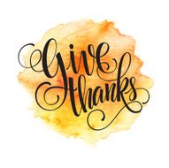 Thanksgiving background Watercolor autumn Vector illustration