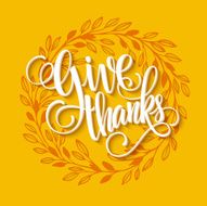 Thanksgiving card template Watercolor painted vector autumn leaves Vector illustration