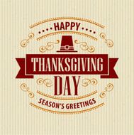 Typographic Thanksgiving Design Vector illustration N6