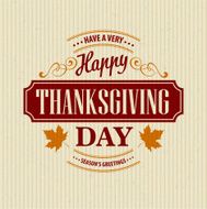 Typographic Thanksgiving Design Vector illustration N7