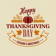 Typographic Thanksgiving Design Vector illustration N9