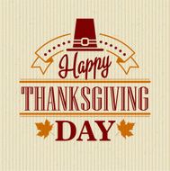 Typographic Thanksgiving Design Vector illustration N11