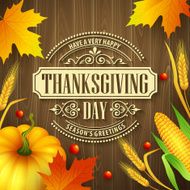 Hand drawn thanksgiving greeting card N3