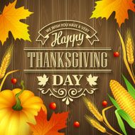 Hand drawn thanksgiving greeting card N5