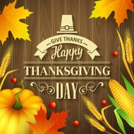 Hand drawn thanksgiving greeting card N7