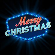 Merry Christmas Lights Frames Vector illustration
