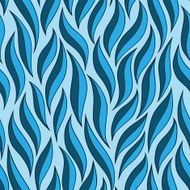 abstract two-tone blue leaves