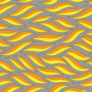 abstract two-tone gray yellow leaves N2