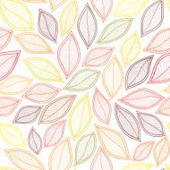 brown autumn leaves on white background