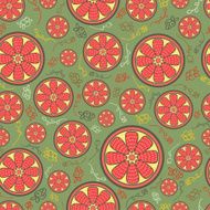 fruit orange seamless pattern