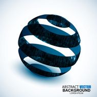 Abstract futuristic spirale sphere vector background