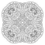 Black And White Mandala N5