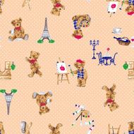 Bear illustration pattern N2